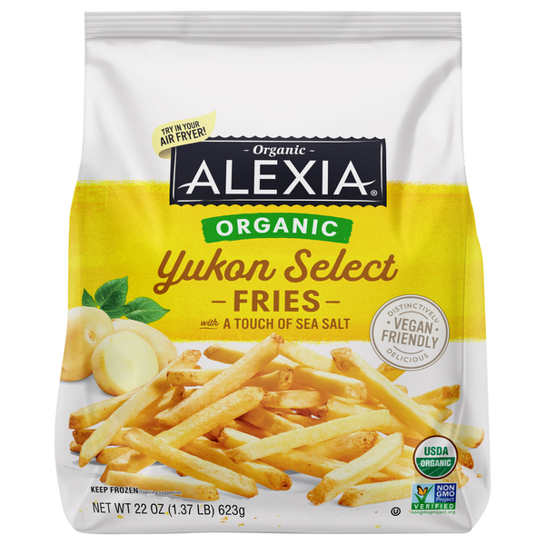 Frozen Appetizers & Sides Alexia Fries, Organic, Yukon Select hero