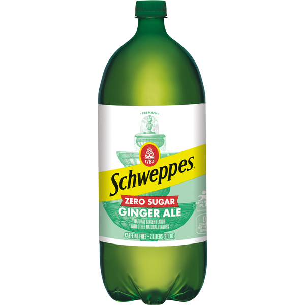 Soft Drinks Schweppes Ginger Ale, Zero Sugar hero