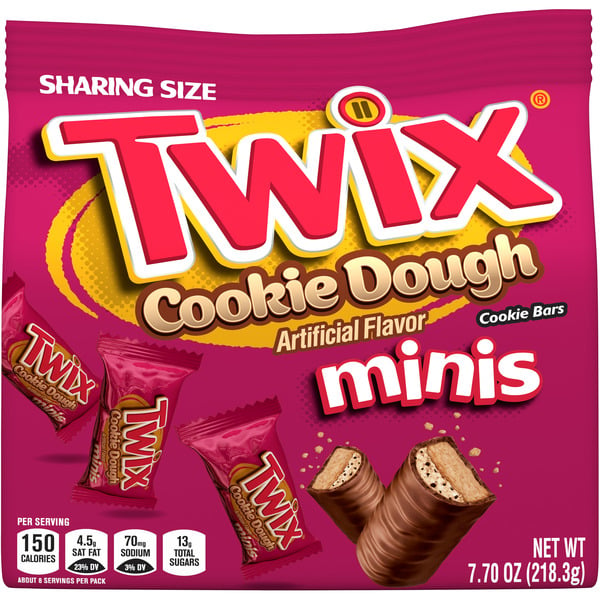 TWIX Minis Cookie Dough Milk Chocolate Bars Sharing Size hero