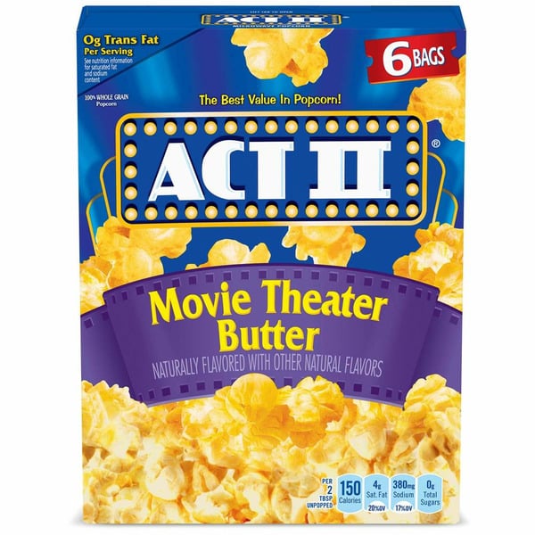 Popcorn & Jerky Act II Movie Theater Butter Microwave Popcorn hero