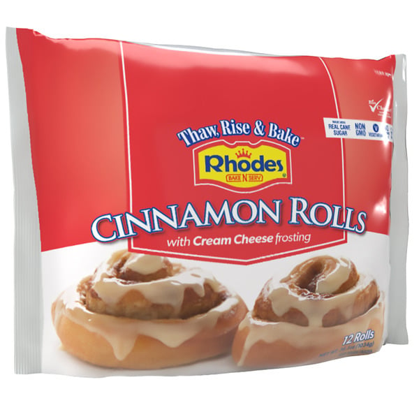 Breakfast Bakery Rhodes Bake-N-Serv Cinnamon Rolls hero