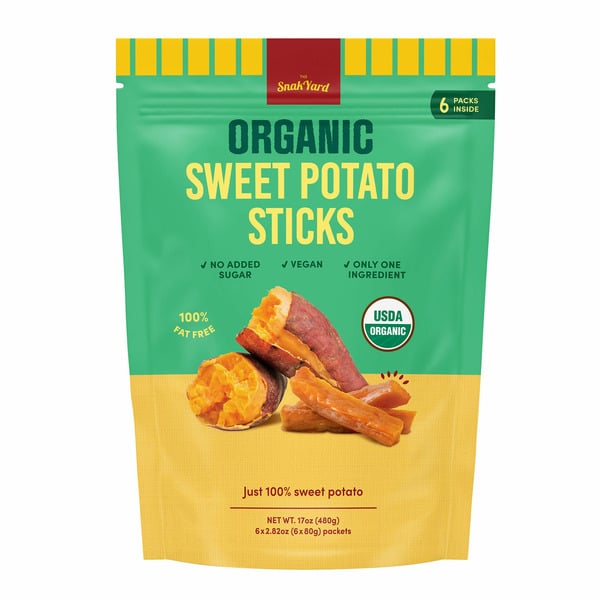 Chips & Pretzels The Snak Yard Organic Sweet Potato Sticks, 17 oz hero