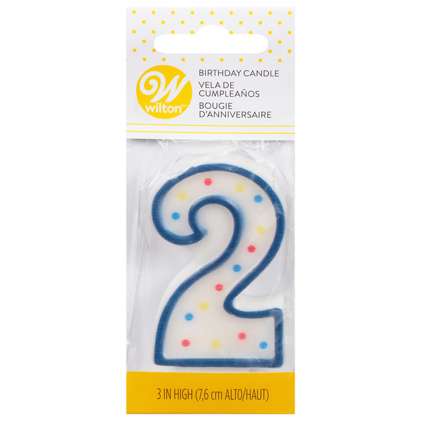 Baking Supplies & Decor Wilton Birthday Candle, 2, 3 Inch hero