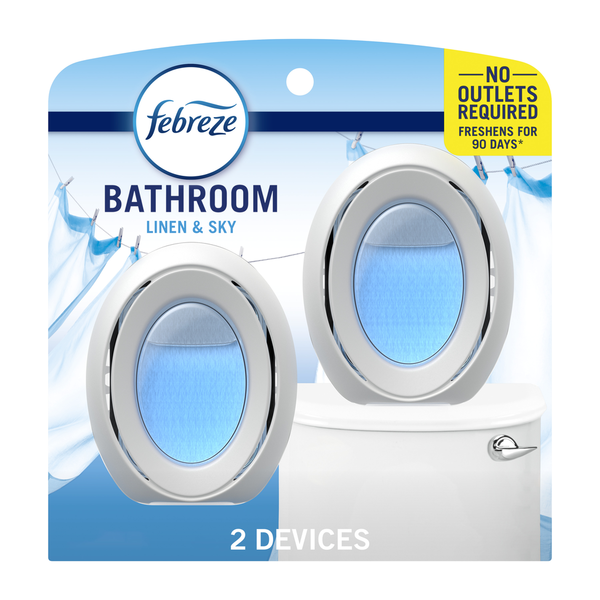 Air Fresheners & Candles Febreze Small Spaces Air Freshener, Odor-Fighting, Linen & Sky hero