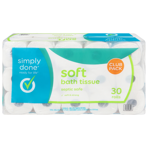 Simply Done Bath Tissue, Soft, 2-Ply, Club Pack hero