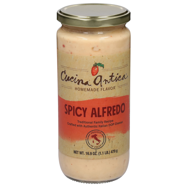 Pasta Sauce Cucina Antica Spicy Alfredo hero