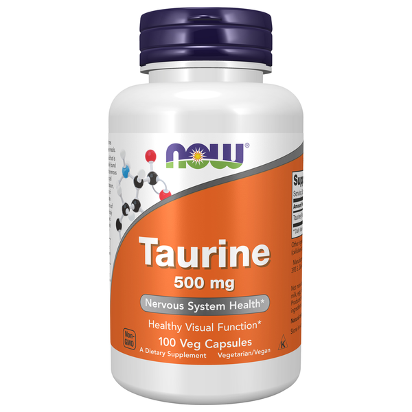 Amino Acids NOW Taurine 500 mg hero