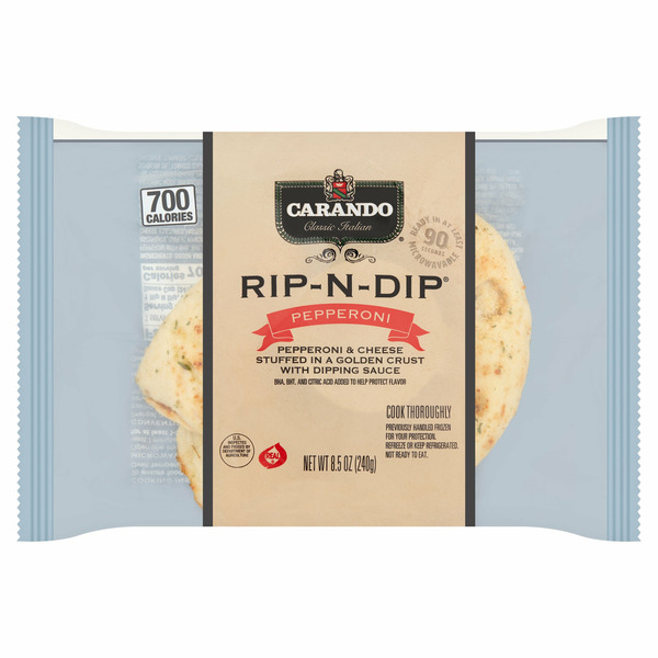 Carando Rip-n-dip Pepperoni hero