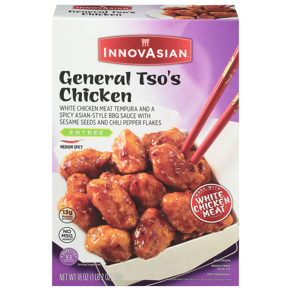 Frozen Meals InnovAsian General Tso's Chicken, Frozen Multi-Serve Entrée hero