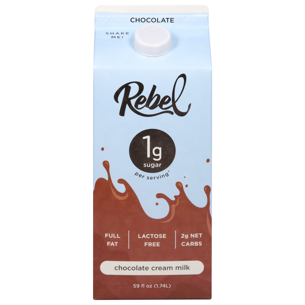 Candy & Chocolate Rebel Cream Milk, Full Fat, Chocolate hero