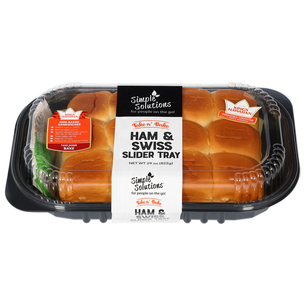 Simple Solutions Slider Tray, Ham & Swiss, Take n' Bake hero