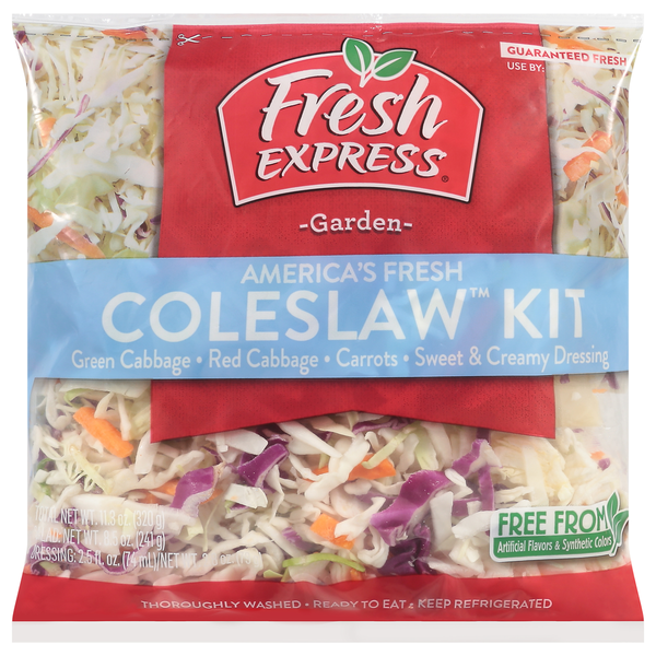 Packaged Produce & Salad Fresh Express Coleslaw Kit, America's Fresh, Garden hero