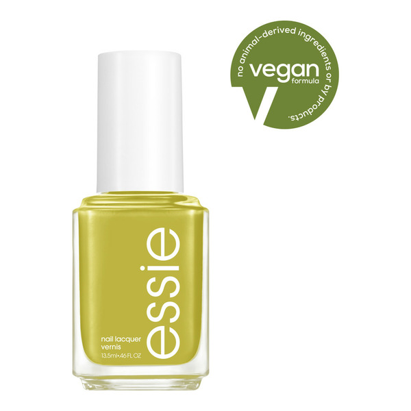 essie salon-quality nail polish, vegan, vivid lime green, Piece Of Work hero