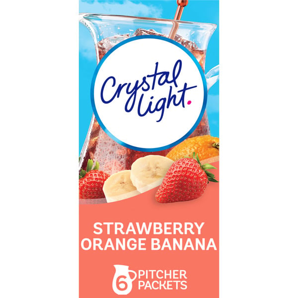 Cocoa & Drink Mixes Crystal Light Strawberry Orange Banana Artificially Flavored Powdered Drink Mix hero