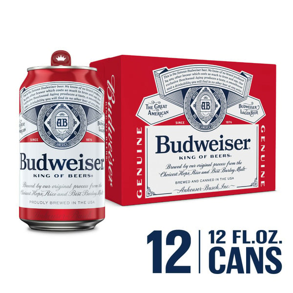 Big Brewery Lager Budweiser Lager Beer Cans hero