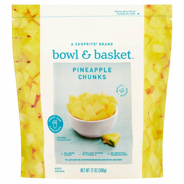 Frozen Produce Bowl & Basket Pineapple Chunks hero