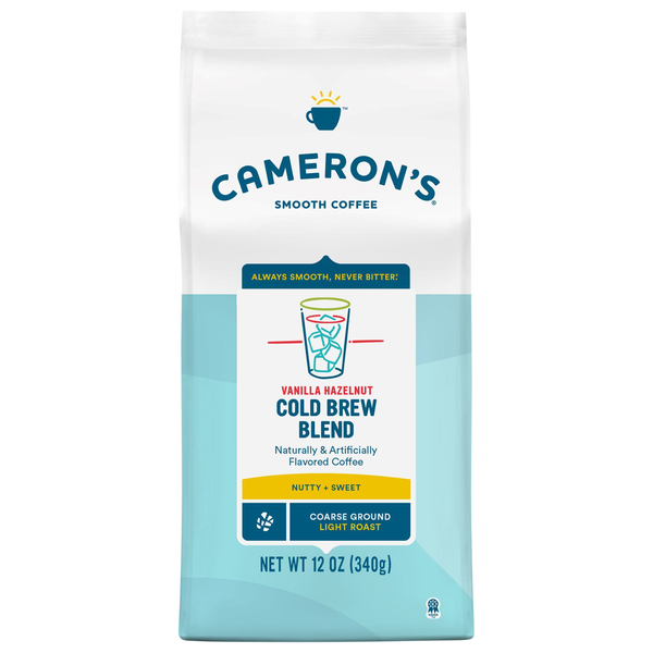 Bulk Tea & Coffee Cameron's Smooth Coffee, Light Roast, Ground, Vanila Hazelnut Blend hero