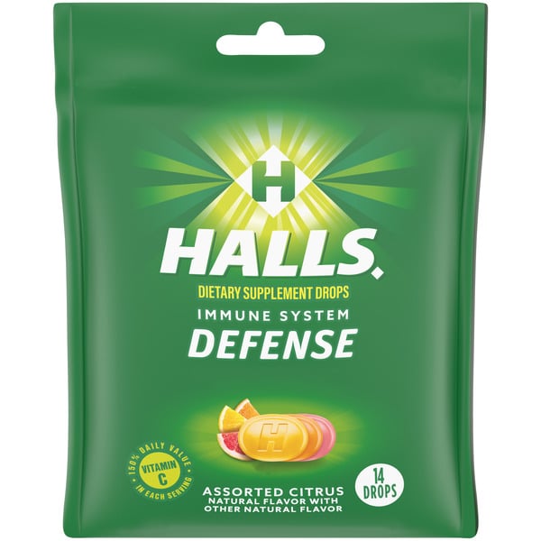 Vitamins & Supplements Halls Defense Assorted Citrus Vitamin C Drops hero