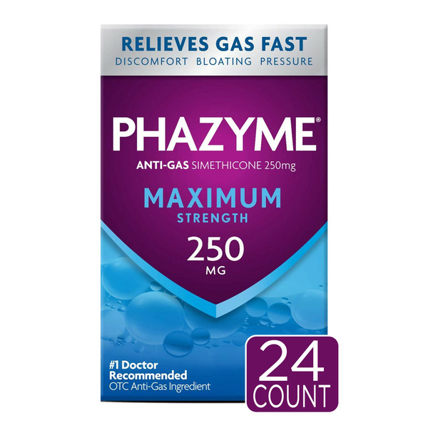 Digestion Phazyme Gas & Bloating Relief Maximum Strength Box hero