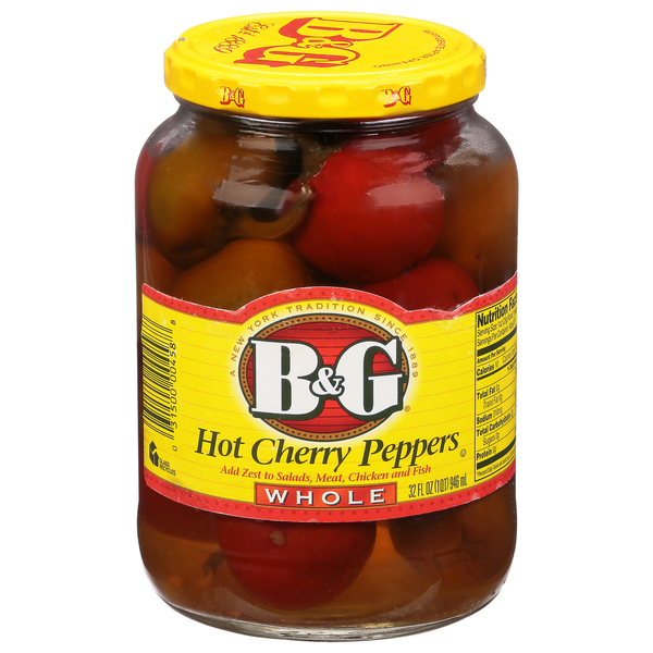 Pickled Goods & Olives B&G Cherry Peppers, Hot, Whole hero