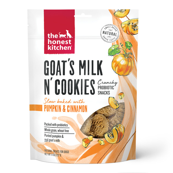 Dog Food & Care The Honest Kitchen Goat's Milk N' Cookies: Slow Baked with Pumpkin, 8 oz Bag hero