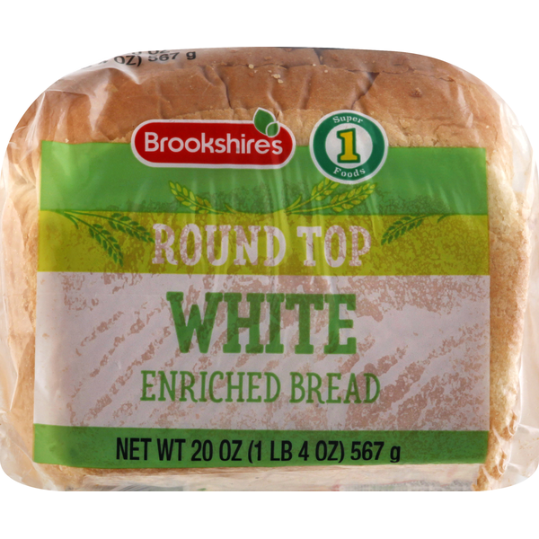 Bread Brookshire's Bread, Enriched, White, Round Top hero