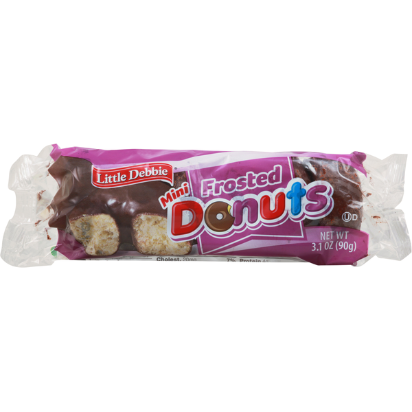 Cookies & Cakes Little Debbie Frosted Donuts, Mini hero