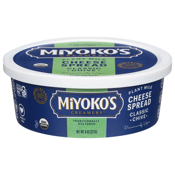 Other Creams & Cheeses Miyoko's Creamery Classic Chive Plant Milk Cheese Spread hero