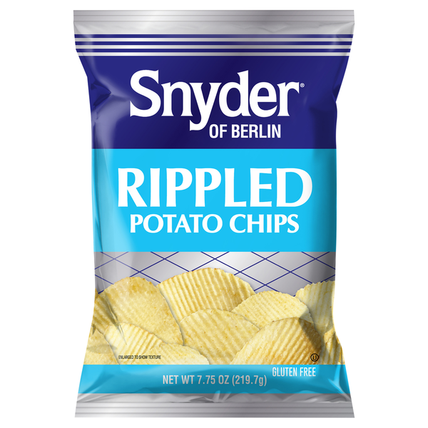 Chips & Pretzels Snyder of Berlin Potato Chips, Rippled hero