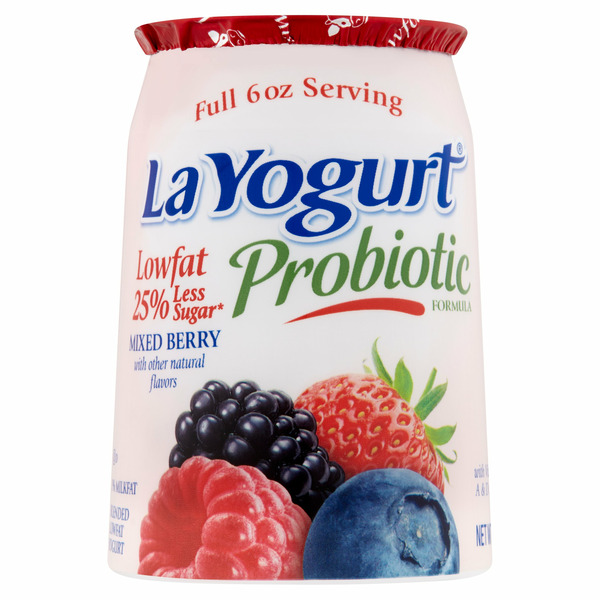 Yogurt La Yogurt Yogurt, Lowfat, Blended, Original, Mixed Berry hero