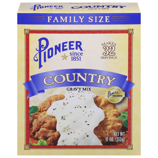 Instant Foods Pioneer Gravy Mix, Country hero