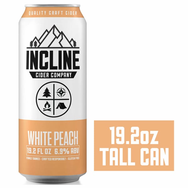 Beers & Coolers Incline Cider White Peach hero