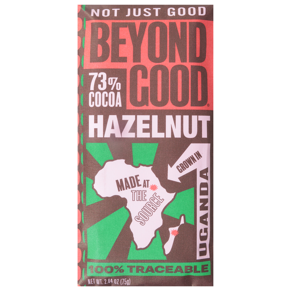 Candy & Chocolate Beyond Good Chocolate, Hazelnut, 73% Cocoa hero