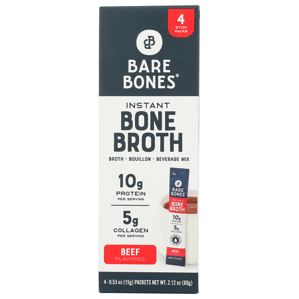 Soup, Broth & Bouillon Bare Bones Instant Beef Bone Broth Sticks hero