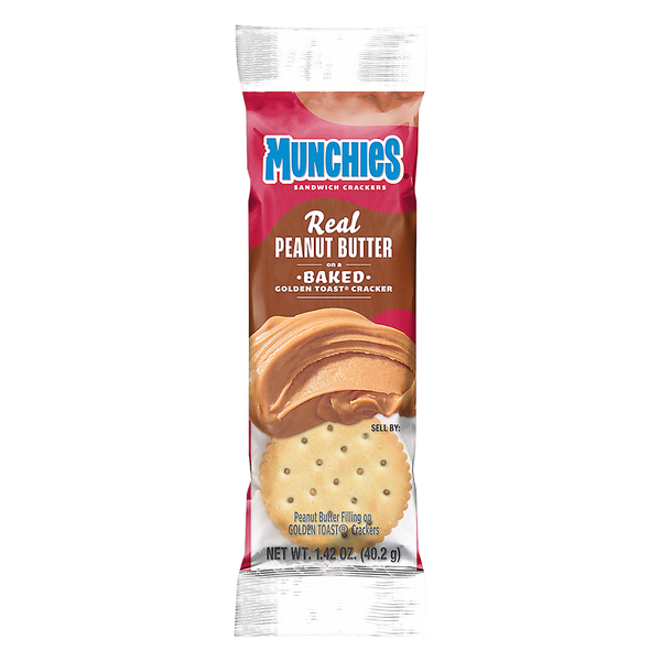 Crackers MUNCHIES Sandwich Crackers, Peanut Butter hero