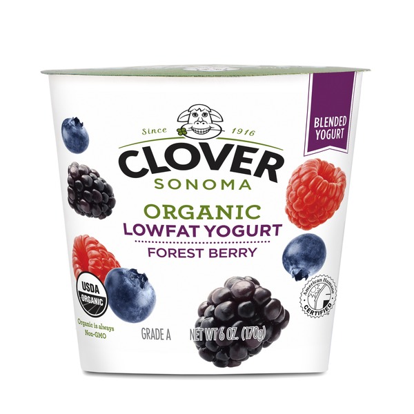 Yogurt Clover Sonoma Organic Lowfat Forest Berry Yogurt hero