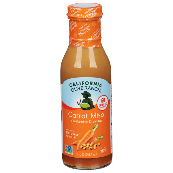 California Olive Ranch Vinaigrette Dressing, Carrot Miso hero