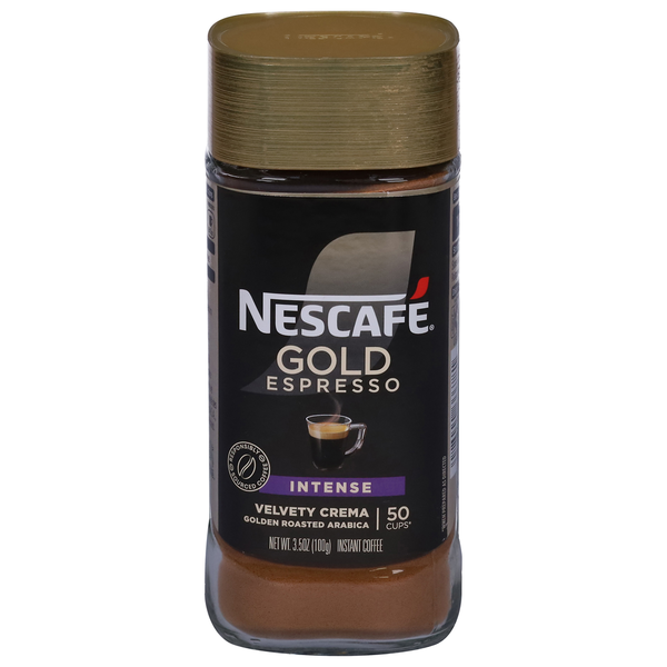 NESCAFÉ Coffee, Instant, Golden Roasted Arabica, Velvety Crema, Intense hero