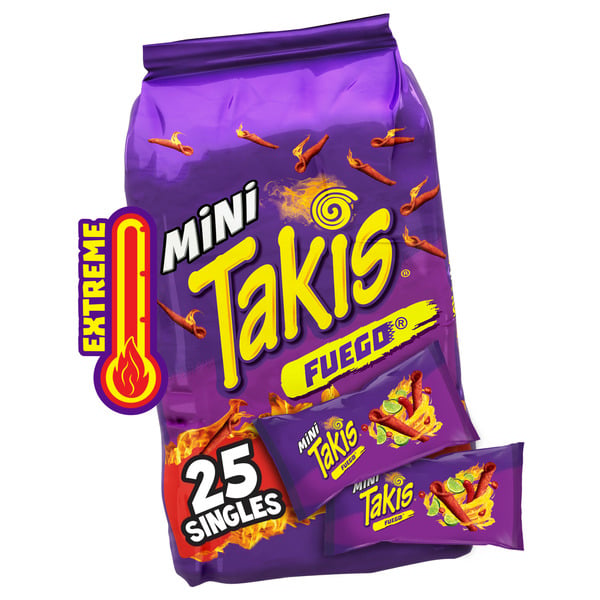 Chips & Pretzels Takis Mini Fuego Rolled Tortilla Chips Multipack hero