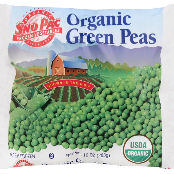 Frozen Produce Sno Pac Green Peas, Organic hero