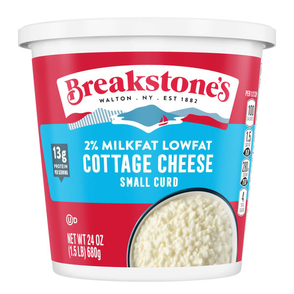 Other Creams & Cheeses Breakstone's Small Curd 2% Milkfat Min. Cottage Cheese oz Tub hero