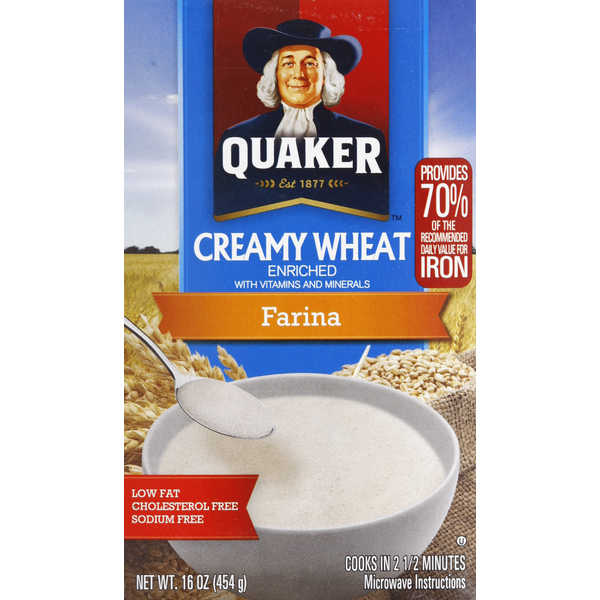 Hot Cereal & Pancake Mixes Quaker Farina Plain hero