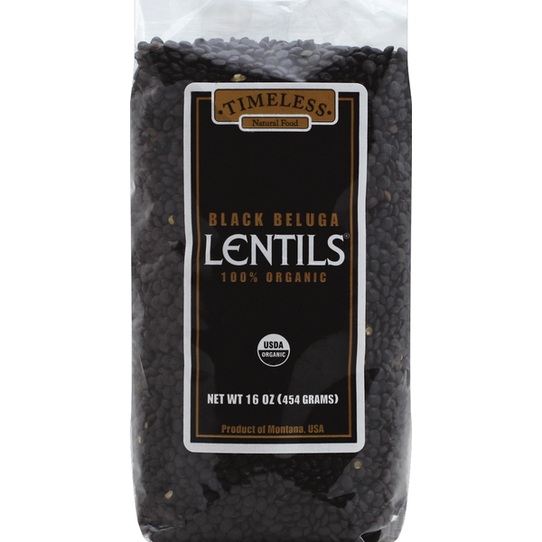 Grains, Rice & Dried Goods Timeless Lentils, 100% Organic, Black Beluga hero