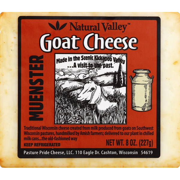 Specialty Cheeses Nature Valley Cheese, Goat, Muenster hero