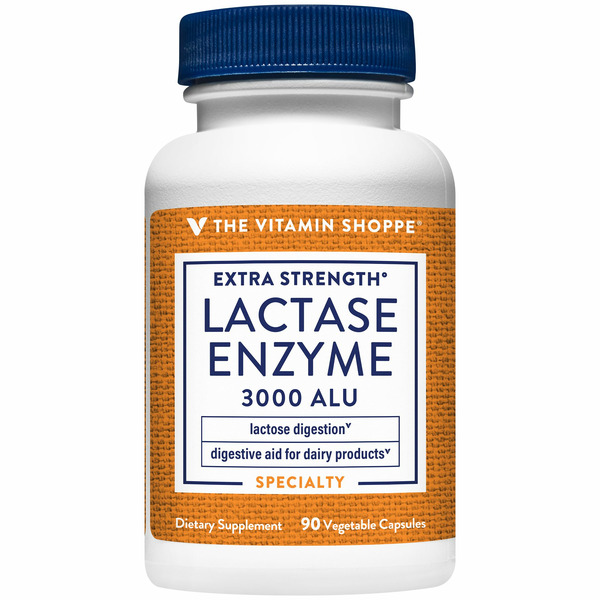 The Vitamin Shoppe Extra Strength Lactase Enzyme hero