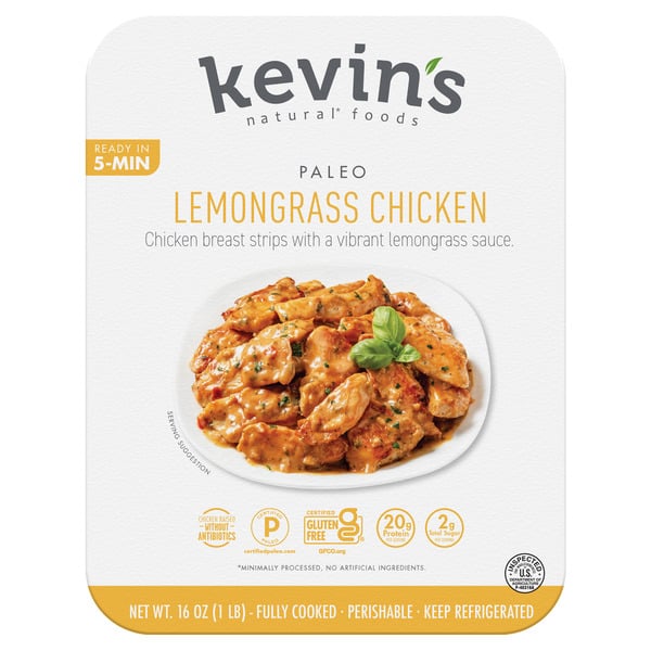 Frozen Meat & Seafood Kevin's Natural Foods Lemongrass Chicken hero