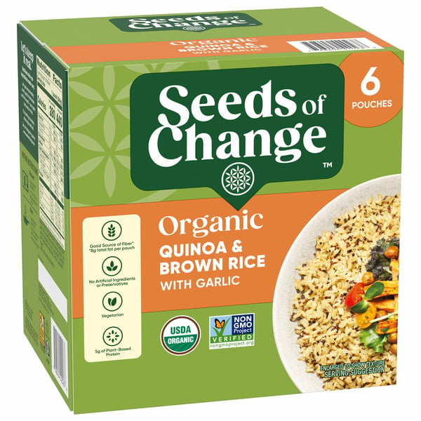 Grains & Rice SEEDS OF CHANGE Organic Quinoa & Brown Rice With Garlic hero