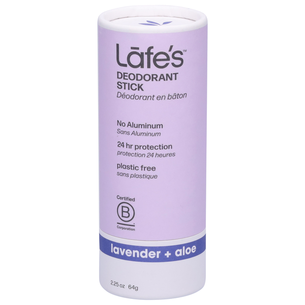 Body Lotions & Soap Lafe's Deodorant Stick, Lavender + Aloe hero