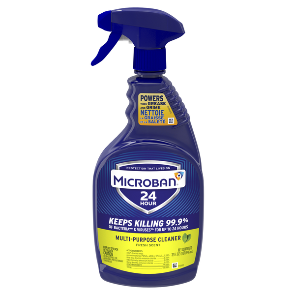 Cleaning Products Microban 24 Hour Multi-Purpose Cleaner and Disinfectant Spray, Fresh Scent hero