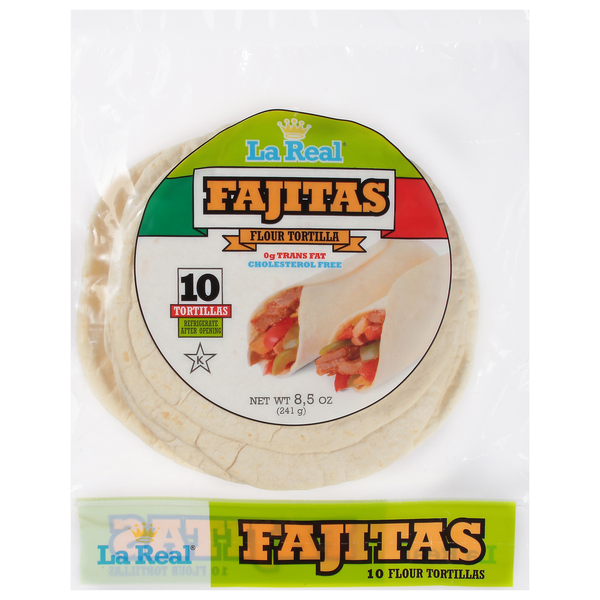 Tortillas & Flat Bread La Real Foods Flour Tortilla, Fajitas hero